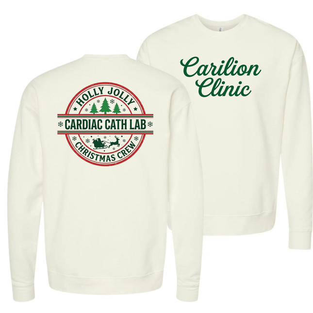 Carilion Clinic Holly Jolly Cath Lab - Comfort Colors and Tultex Apparel
