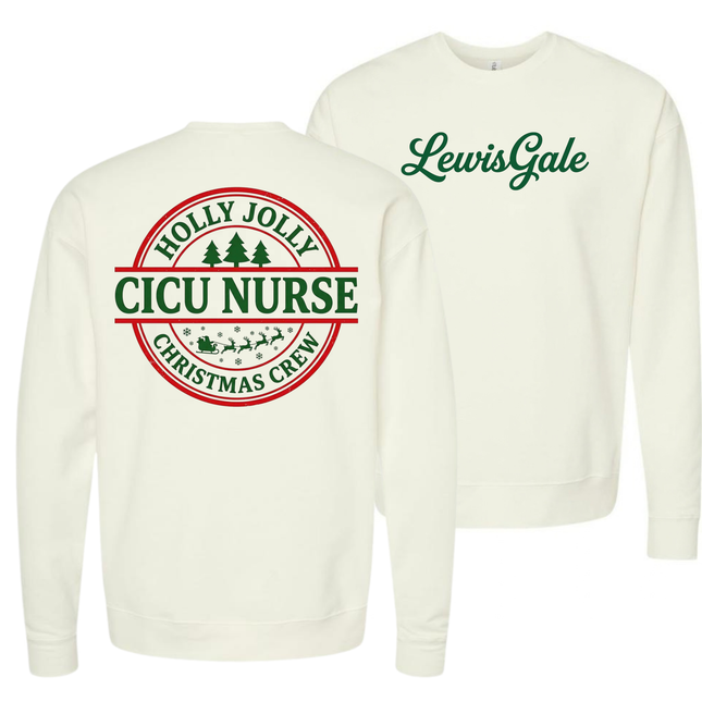 LewisGale Holly Jolly Acute Care Nursing- Tultex Sweatshirt