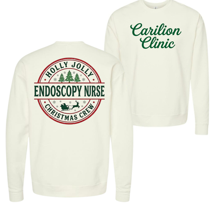 Carilion Clinic Holly Jolly Endoscopy - Tultex Sweatshirt