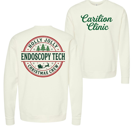 Carilion Clinic Holly Jolly Endoscopy - Tultex Sweatshirt