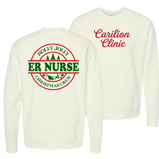Carilion Clinic Holly Jolly ER - Tultex Sweatshirt