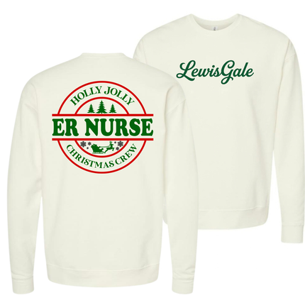 LewisGale Holly Jolly ER - Tultex Sweatshirt