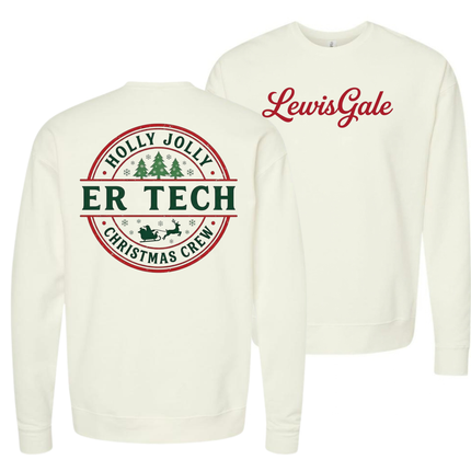 LewisGale Holly Jolly ER - Tultex Sweatshirt