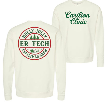 Carilion Clinic Holly Jolly ER - Tultex Sweatshirt