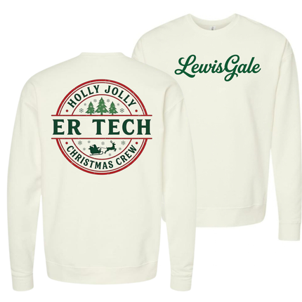 LewisGale Holly Jolly ER - Tultex Sweatshirt
