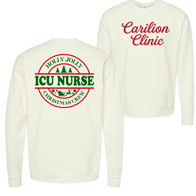 Carilion Clinic Holly Jolly Acute Care Nursing- Tultex Sweatshirt