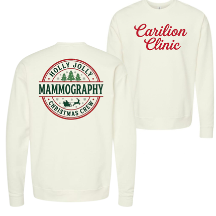 Carilion Clinic Holly Jolly Mammography - Comfort Colors and Tultex Apparel