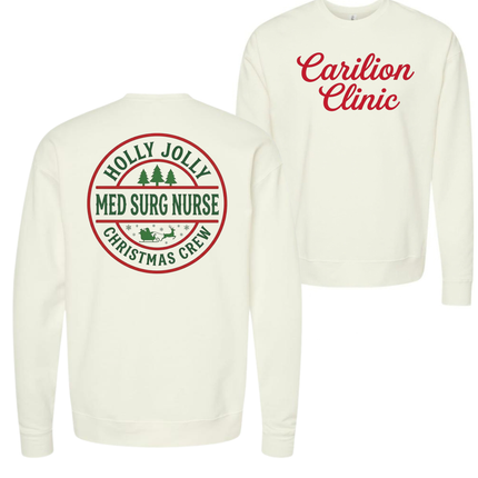 Carilion Clinic Holly Jolly Acute Care Nursing- Tultex Sweatshirt