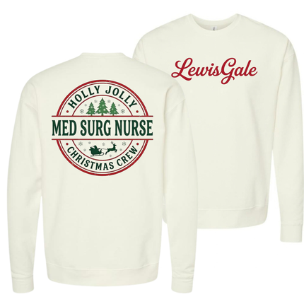 LewisGale Holly Jolly Acute Care Nursing- Tultex Sweatshirt