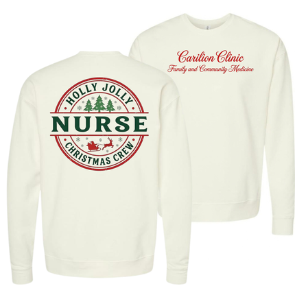 Carilion Clinic Family Medicine Holly Jolly Nurse - Comfort Colors and Tultex Apparel