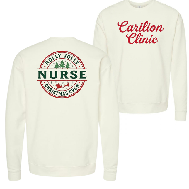 Carilion Clinic Holly Jolly Acute Care Nursing- Tultex Sweatshirt