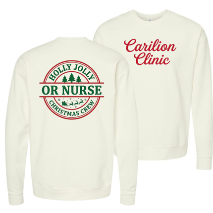 Carilion Clinic Holly Jolly Surgical Services- Tultex Sweatshirt