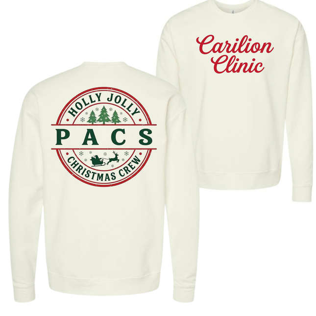 Carilion Clinic Holly Jolly OPX, PACS, and SPD Tech- Tultex Sweatshirt