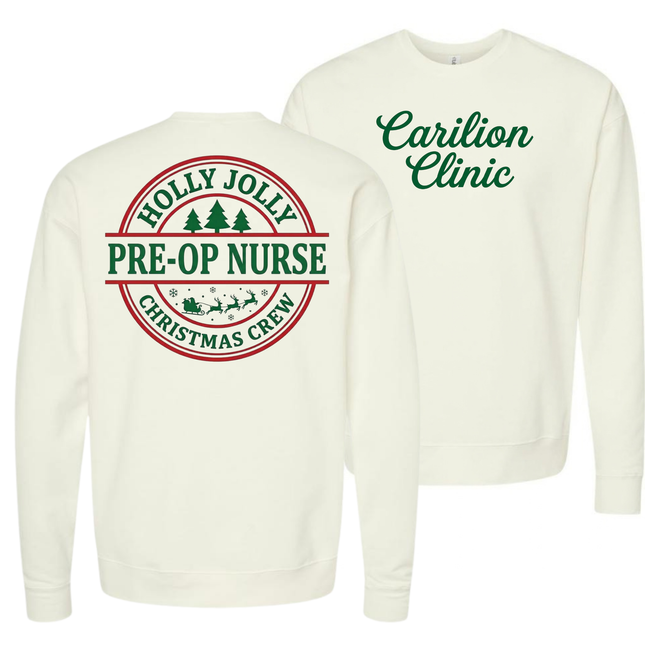 Carilion Clinic Holly Jolly Surgical Services- Tultex Sweatshirt