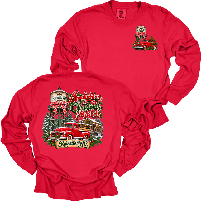 Appalachian Christmas Market - Rainelle WV - Comfort Colors Long Sleeve