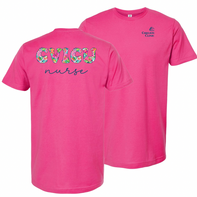 Carilion Clinic - Wish You Were In Hawaii Nurse - Tultex T-Shirt