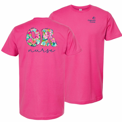Carilion Clinic - Wish You Were In Hawaii Nurse - Tultex T-Shirt