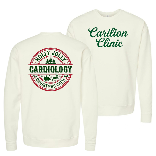 Carilion Clinic Holly Jolly Cardiology - Comfort Colors and Tultex Apparel
