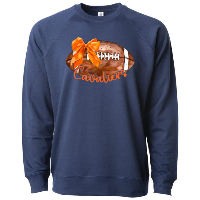 Croquette Cavaliers Football with Bow - Gildan Series