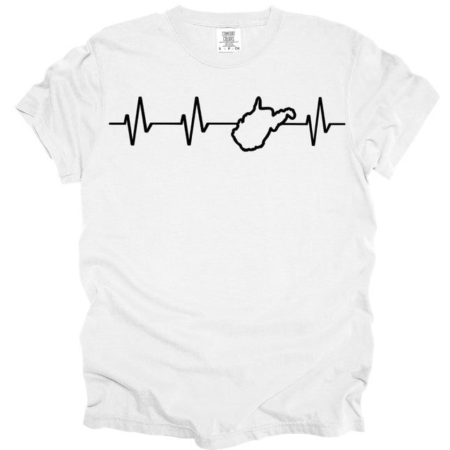WV Heartbeat Rhythm - Comfort Colors T-Shirt