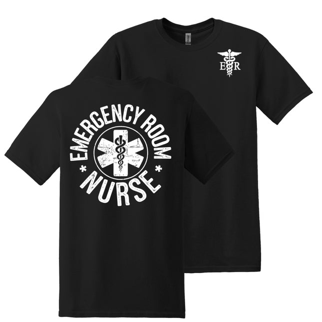 Emergency Room Nurse with RN Caduceus -  Gildan T-Shirt
