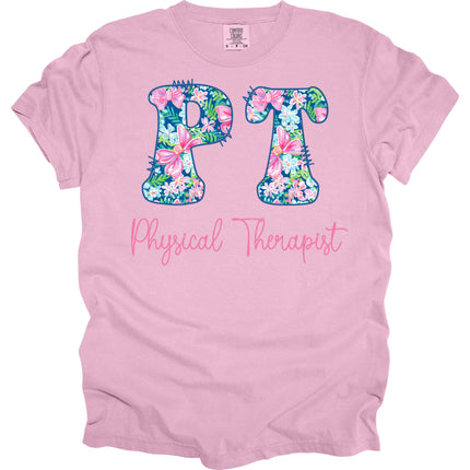 Preppy Cotton Candy Floral PT - Comfort Colors T-Shirt