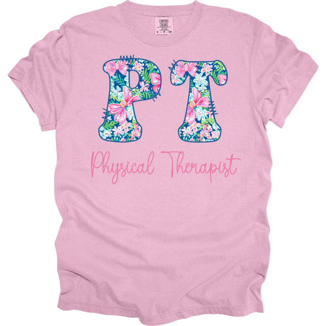 Preppy Cotton Candy Floral PT - Comfort Colors T-Shirt