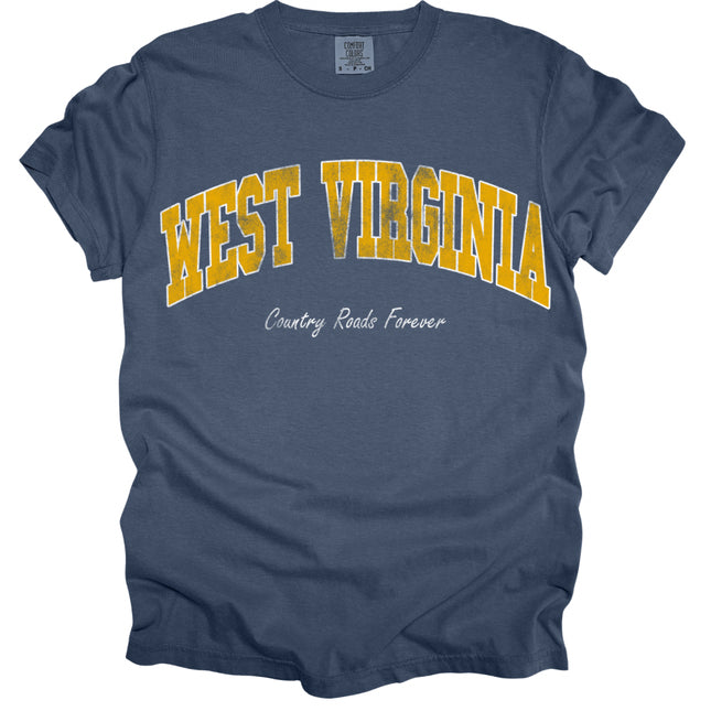 Country Roads Forever, West Virginia - Comfort Colors T-Shirt