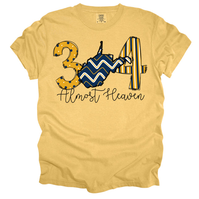 Doodle 304 Almost Heaven - Comfort Colors T-Shirt