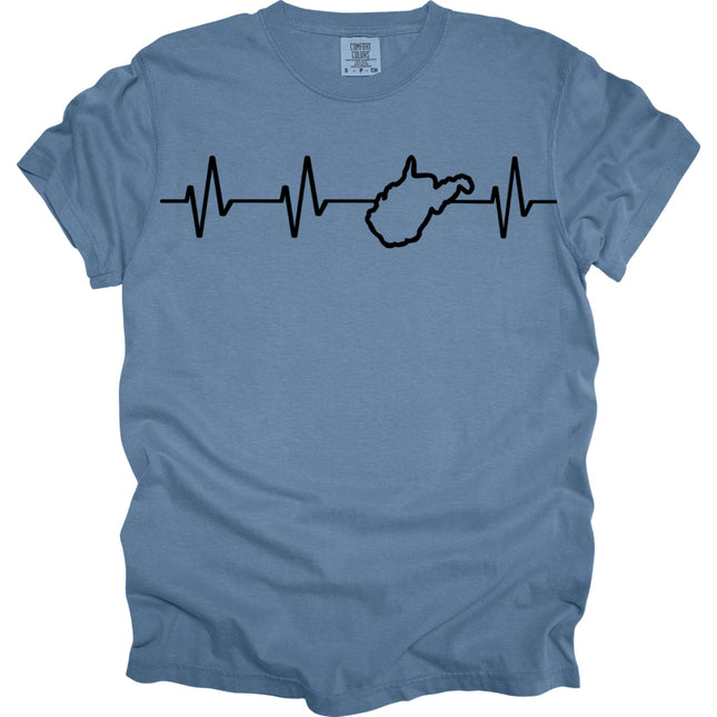 WV Heartbeat Rhythm - Comfort Colors T-Shirt