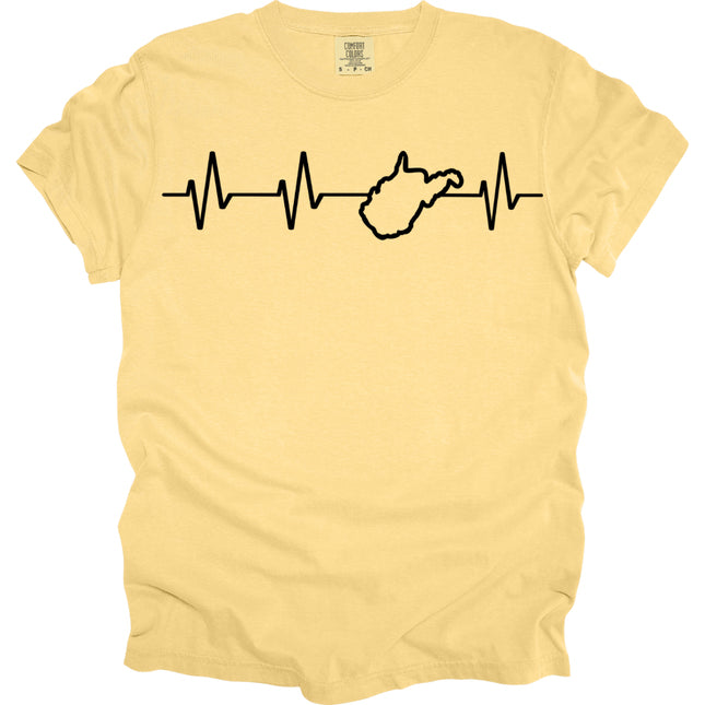 WV Heartbeat Rhythm - Comfort Colors T-Shirt