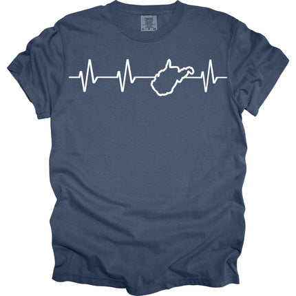 WV Heartbeat Rhythm - Comfort Colors T-Shirt
