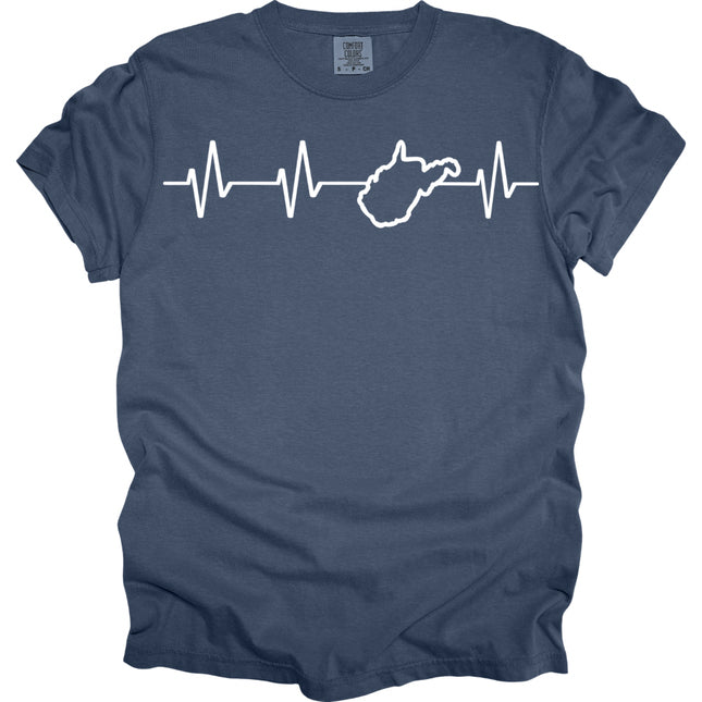 WV Heartbeat Rhythm - Comfort Colors T-Shirt