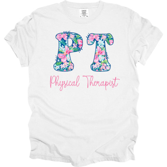 Preppy Cotton Candy Floral PT - Comfort Colors T-Shirt