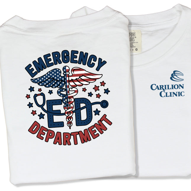 Comfort Colors 1717 and Colorblast T-Shirt Carilion Clinic Emergency Room