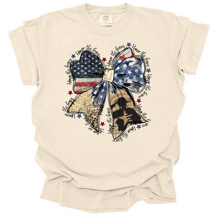 American Bow Honor the Brave - Comfort Colors T-Shirt
