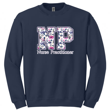 Purple Floral Nursing Titles - Gildan Series