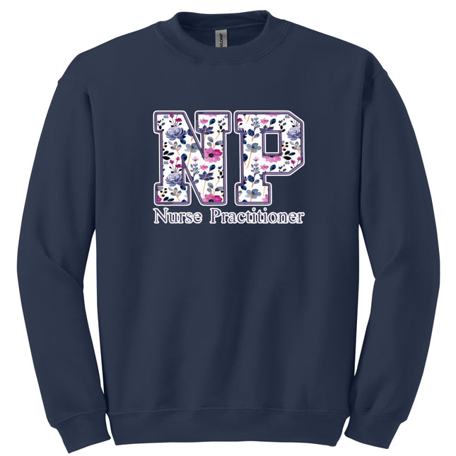 Purple Floral Nursing Titles - Gildan Series