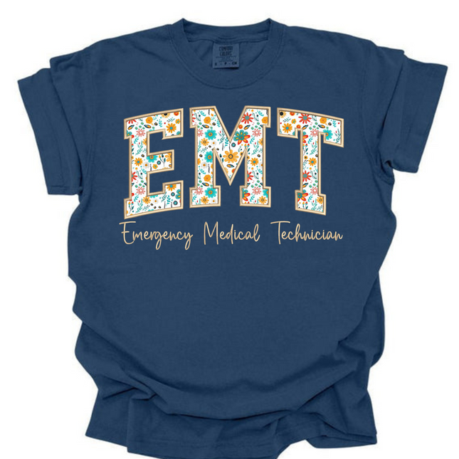 Floral Medical Titles - Comfort Colors Series
