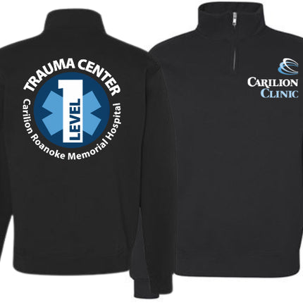 Carilion Clinic Logo - Jerzees 995M Quarter Zip Sweatshirt