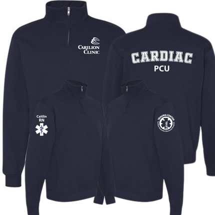 Carilion Clinic Specialty Department - Navy Jerzees Quarter Zip Sweatshirt
