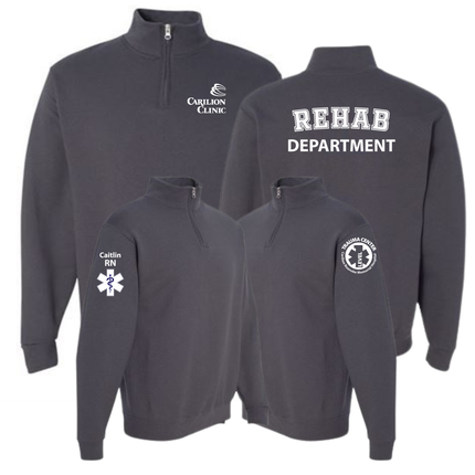 Carilion Clinic Specialty Department - Charcoal Jerzees Quarter Zip Sweatshirt