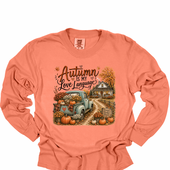 Autumn is My Love Language - Comfort Colors Long Sleeve