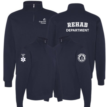 Carilion Clinic Specialty Department - Navy Jerzees Quarter Zip Sweatshirt