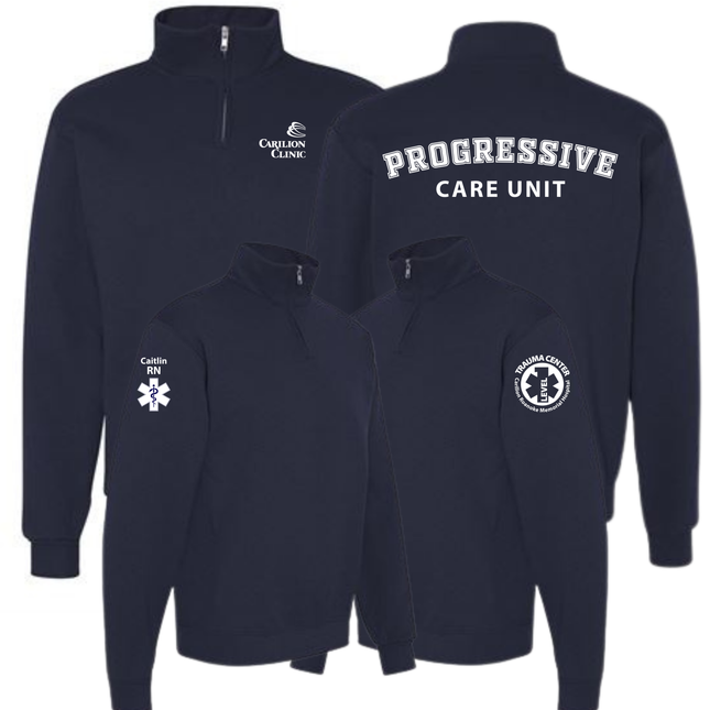 Carilion Clinic Specialty Department - Navy Jerzees Quarter Zip Sweatshirt