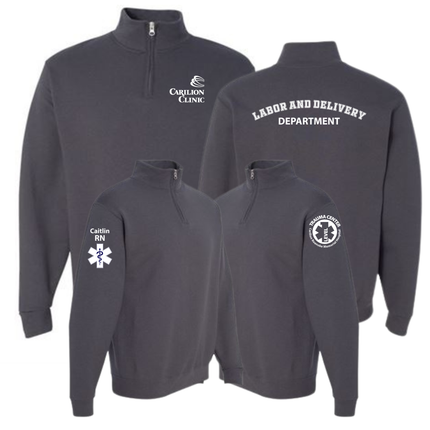 Carilion Clinic Specialty Department - Charcoal Jerzees Quarter Zip Sweatshirt