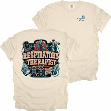 Carilion Clinic Faux Chenille Respiratory Therapy - Comfort Colors T-Shirt