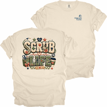 Carilion Clinic Faux Chenille Scrub Life - Comfort Colors T-Shirt