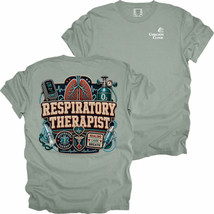 Carilion Clinic Faux Chenille Respiratory Therapy - Comfort Colors T-Shirt