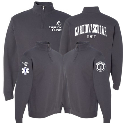 Carilion Clinic Specialty Department - Charcoal Jerzees Quarter Zip Sweatshirt